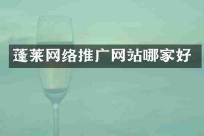 蓬莱网络推广网站哪家好