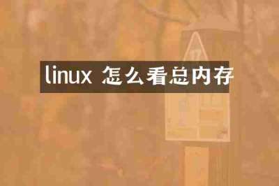 linux 怎么看总内存