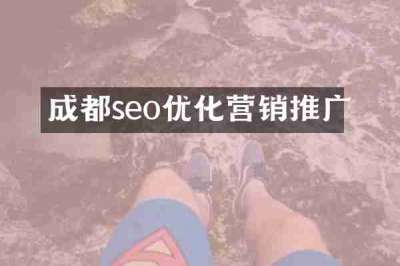 成都seo优化营销推广