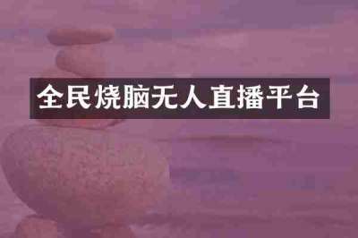 全民烧脑无人直播平台
