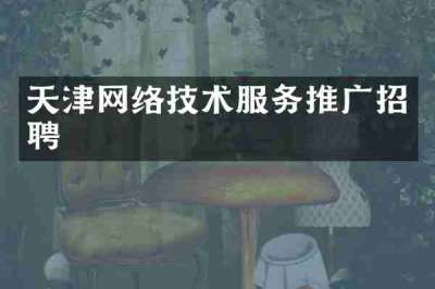 天津网络技术服务推广招聘