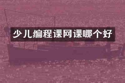 少儿编程课网课哪个好