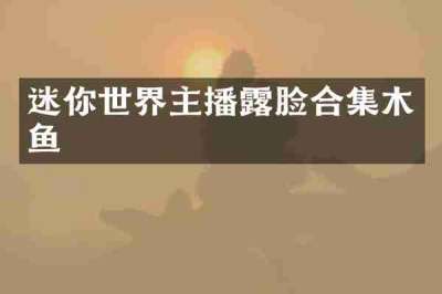 迷你世界主播露脸合集木鱼