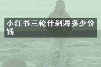 小红书三轮什刹海多少价钱
