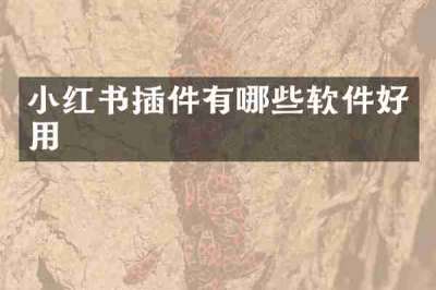 小红书插件有哪些软件好用