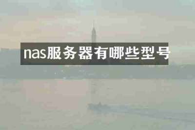 nas服务器有哪些型号