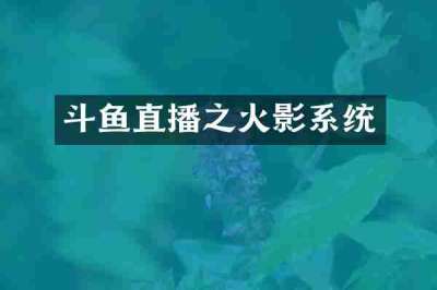 斗鱼直播之火影系统
