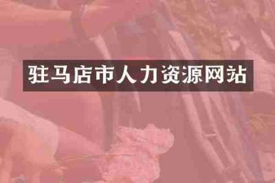 驻马店市人力资源网站