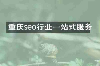 重庆seo行业一站式服务