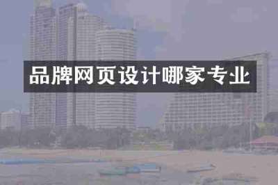 品牌网页设计哪家专业