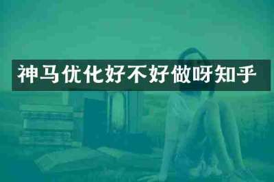 神马优化好不好做呀知乎
