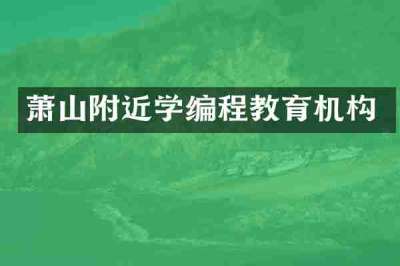 萧山附近学编程教育机构