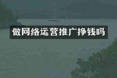 做网络运营推广挣钱吗