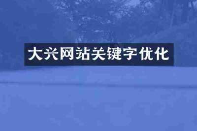 大兴网站关键字优化