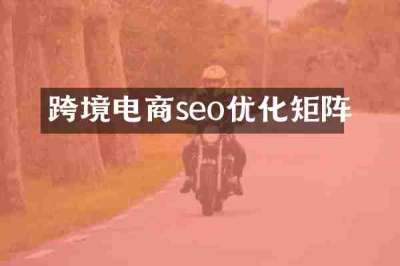 跨境电商seo优化矩阵