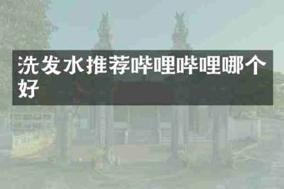 洗发水推荐哔哩哔哩哪个好