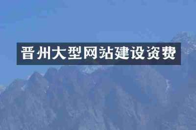 晋州大型网站建设资费