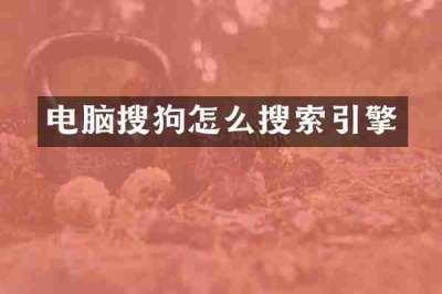 电脑搜狗怎么搜索引擎