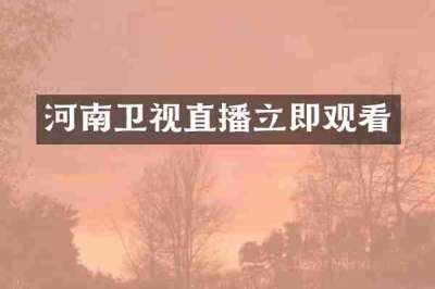 河南卫视直播立即观看