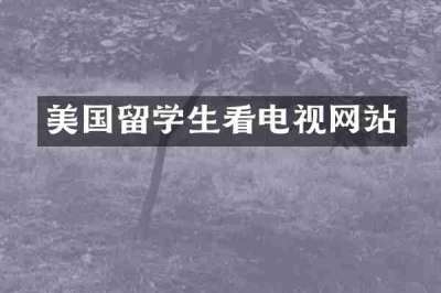 美国留学生看电视网站