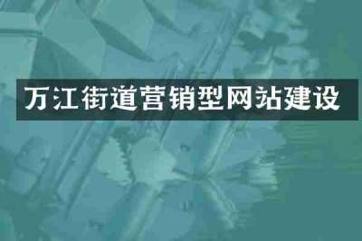 万江街道营销型网站建设