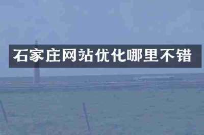 石家庄网站优化哪里不错