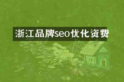 浙江品牌seo优化资费