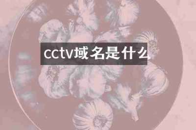 cctv域名是什么