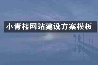 小青楼网站建设方案模板
