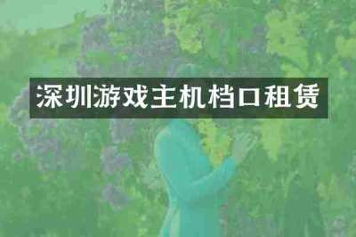 深圳游戏主机档口租赁