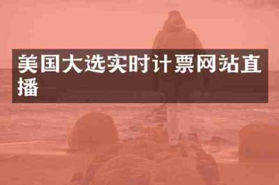 美国大选实时计票网站直播