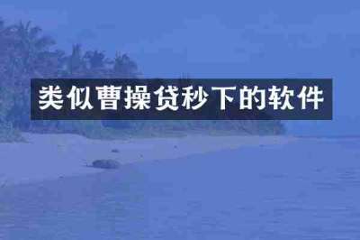 类似曹操贷秒下的软件