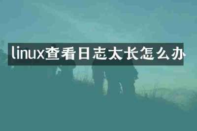 linux查看日志太长怎么办