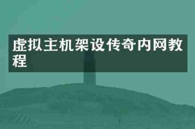 虚拟主机架设传奇内网教程