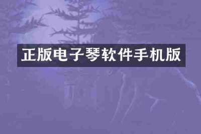 正版电子琴软件手机版