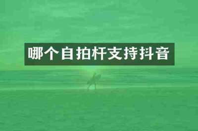 哪个自拍杆支持抖音