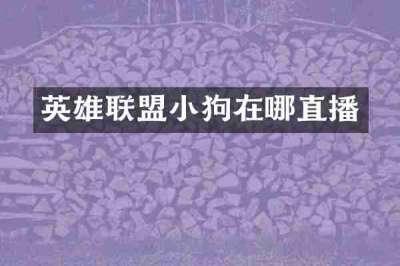 英雄联盟小狗在哪直播