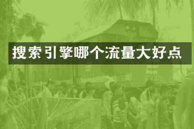 搜索引擎哪个流量大好点