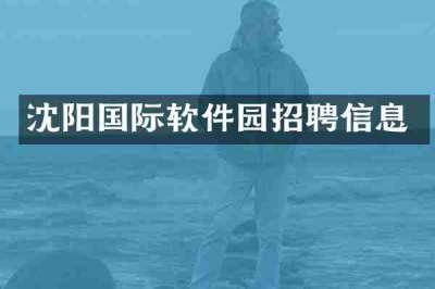 沈阳国际软件园招聘信息