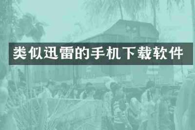 类似迅雷的手机下载软件