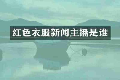 红色衣服新闻主播是谁