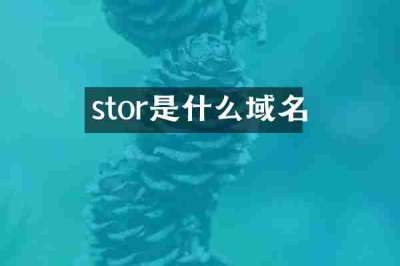 stor是什么域名