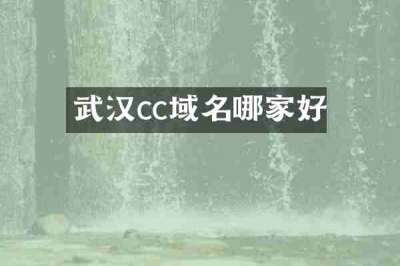 武汉cc域名哪家好