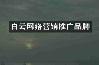 白云网络营销推广品牌