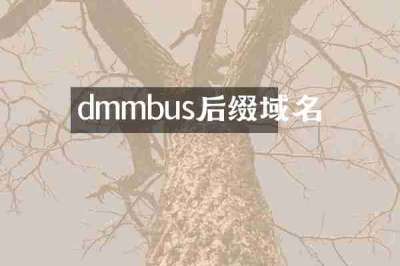 dmmbus后缀域名
