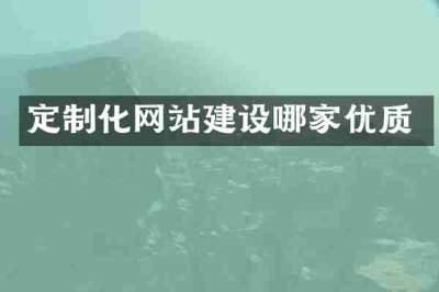 定制化网站建设哪家优质