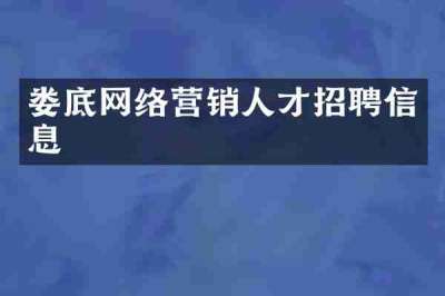 娄底网络营销人才招聘信息