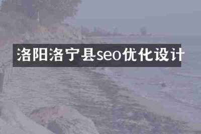 洛阳洛宁县seo优化设计