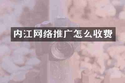 内江网络推广怎么收费