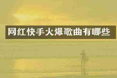 网红快手火爆歌曲有哪些
